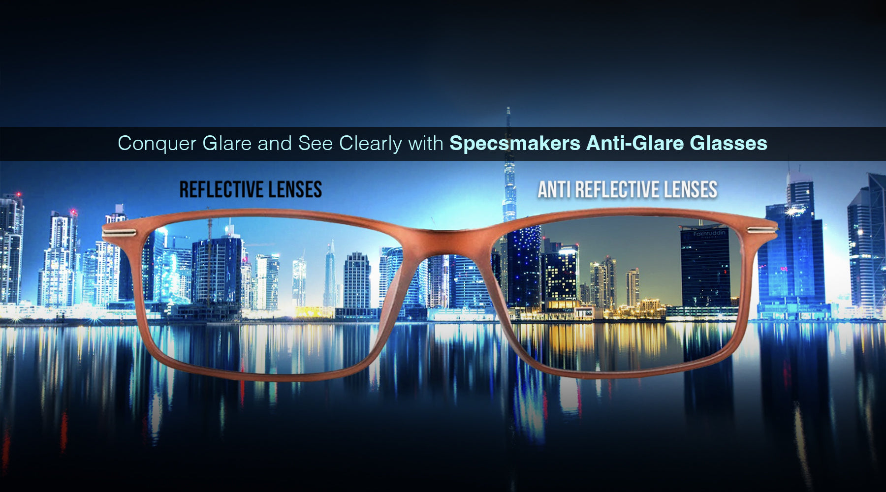 Conquer Glare and See Clearly with Specsmakers Anti-Glare Glasses