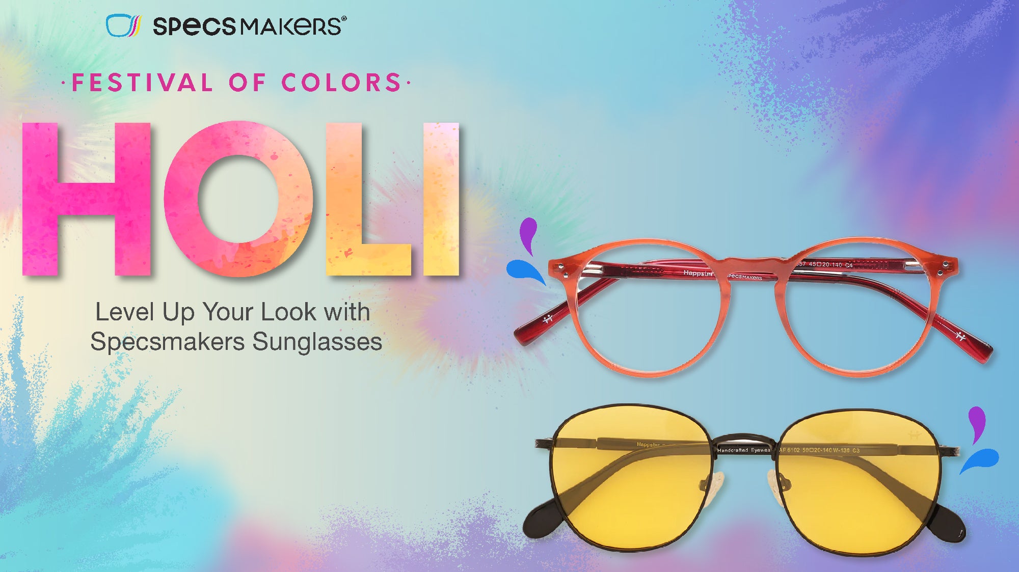 Level Up Your Holi Look with Specsmakers Sunglasses