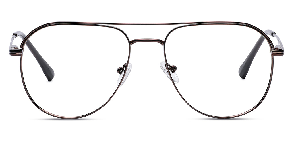 Specsmakers Signa Unisex Eyeglasses Full Frame Pilot Large 54 Metal Sm Specsmakers The 1625