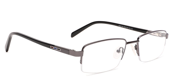 Specsmakers Dura Unisex Eyeglasses Half Frame Rectangle Large 53 Metal Specsmakers Opticians 7399